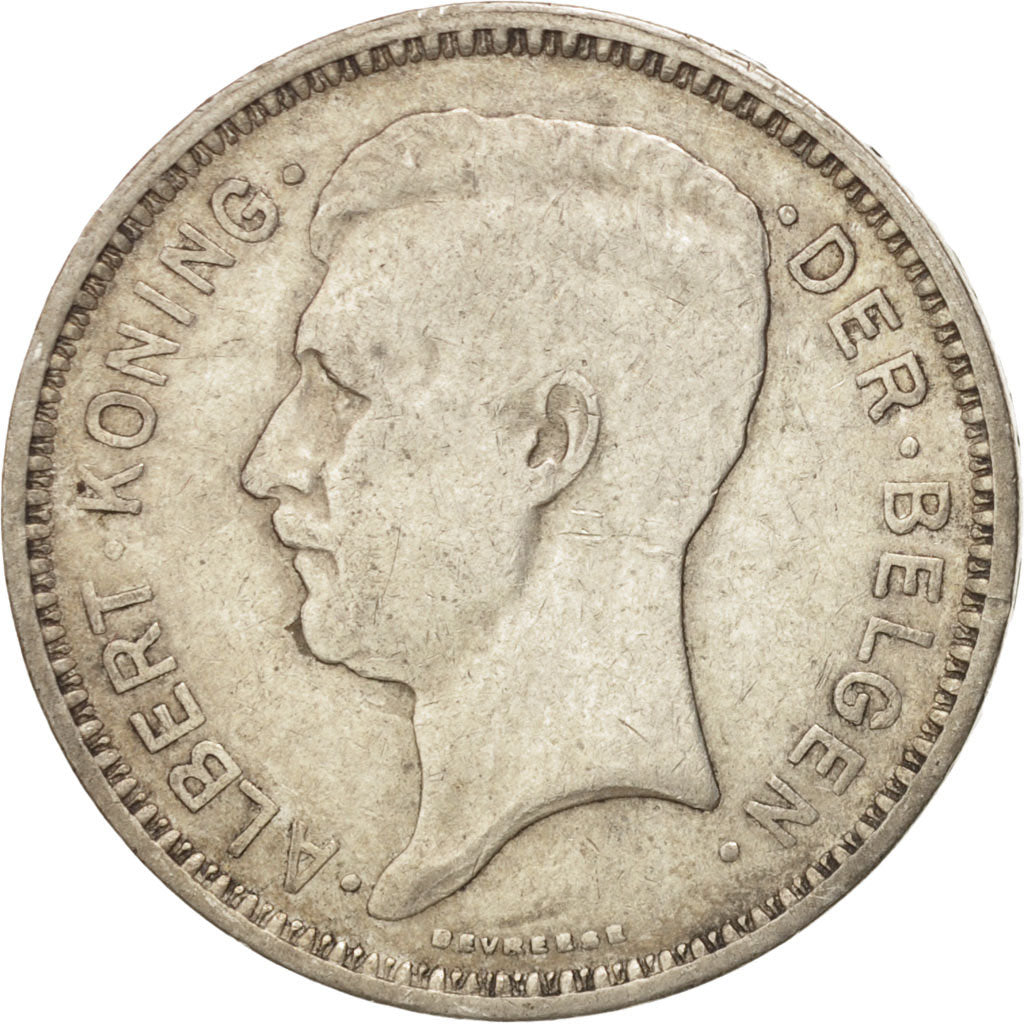 Coin, Belgium, 20 Francs, 20 Frank, 1934, EF(40-45), Silver, KM:104.1