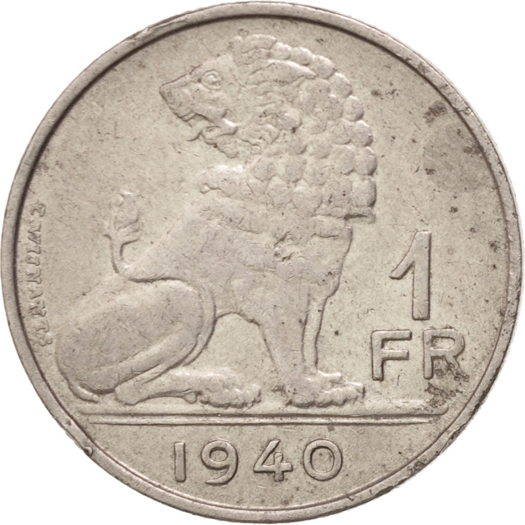 Belgium, Franc, 1940, EF(40-45), Nickel, KM:120
