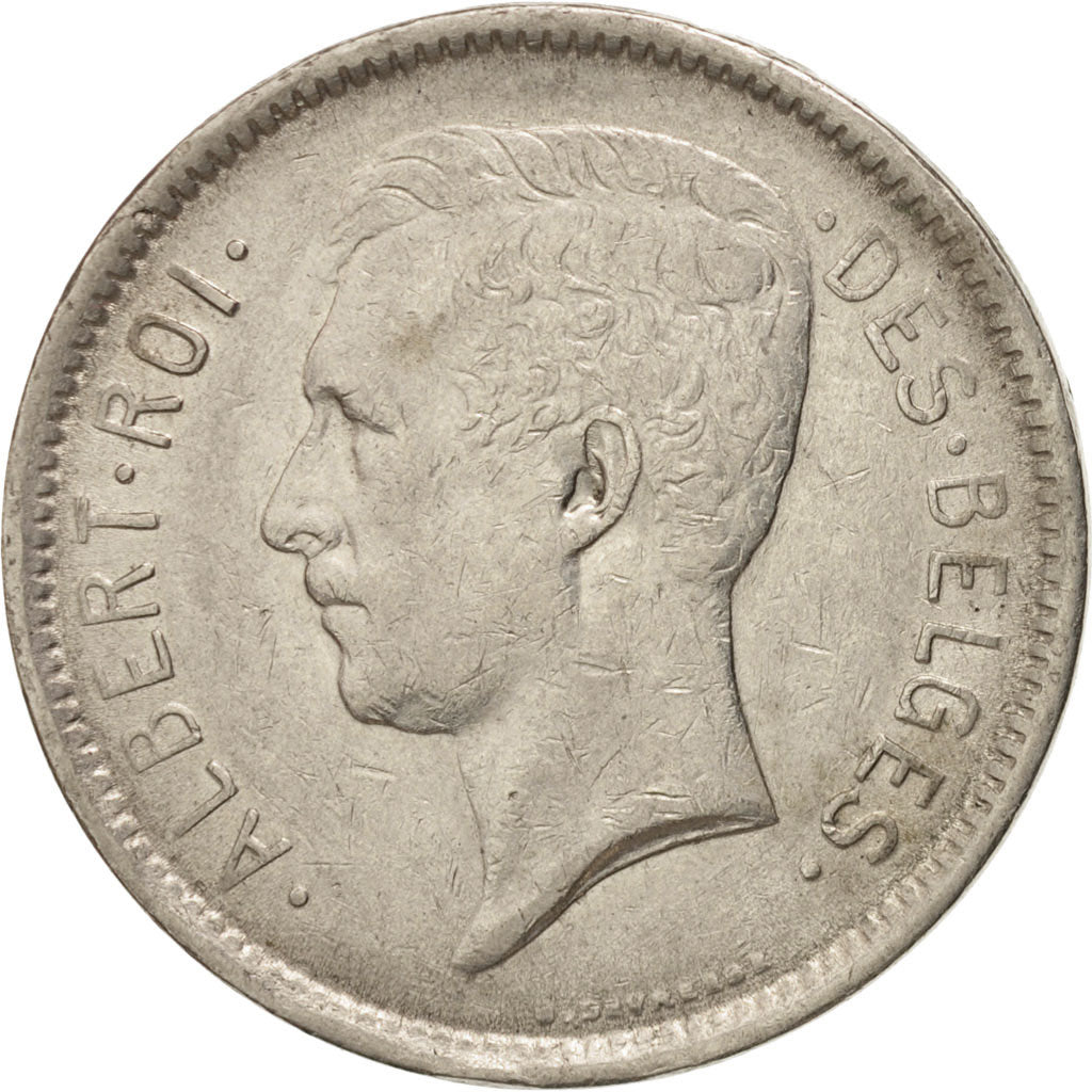 Coin, Belgium, 5 Francs, 5 Frank, 1933, EF(40-45), Nickel, KM:97.1