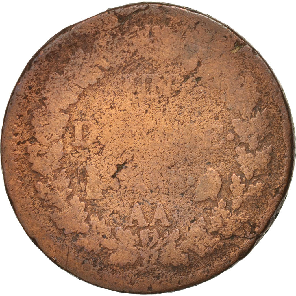 France, Decime, Metz, G(4-6), Bronze, Gadoury:185