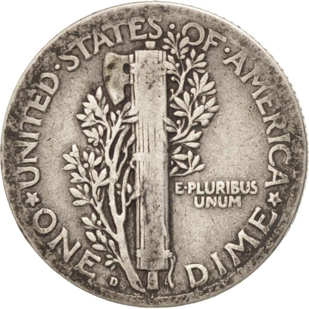 Coin, United States, Mercury Dime, Dime, 1920, U.S. Mint, Denver, VF(30-35)