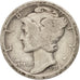 United States, Mercury Dime, Dime, 1918, U.S. Mint, San Francisco, F(12-15)