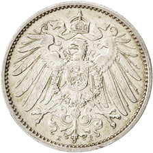Coin, GERMANY - EMPIRE, Wilhelm II, Mark, 1914, Muldenhütten, AU(55-58)