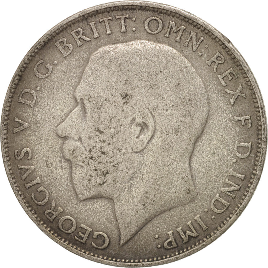 Gran Bretagna, George V, Florin, Two Shillings, 1922, MB+, Argento, KM:817a