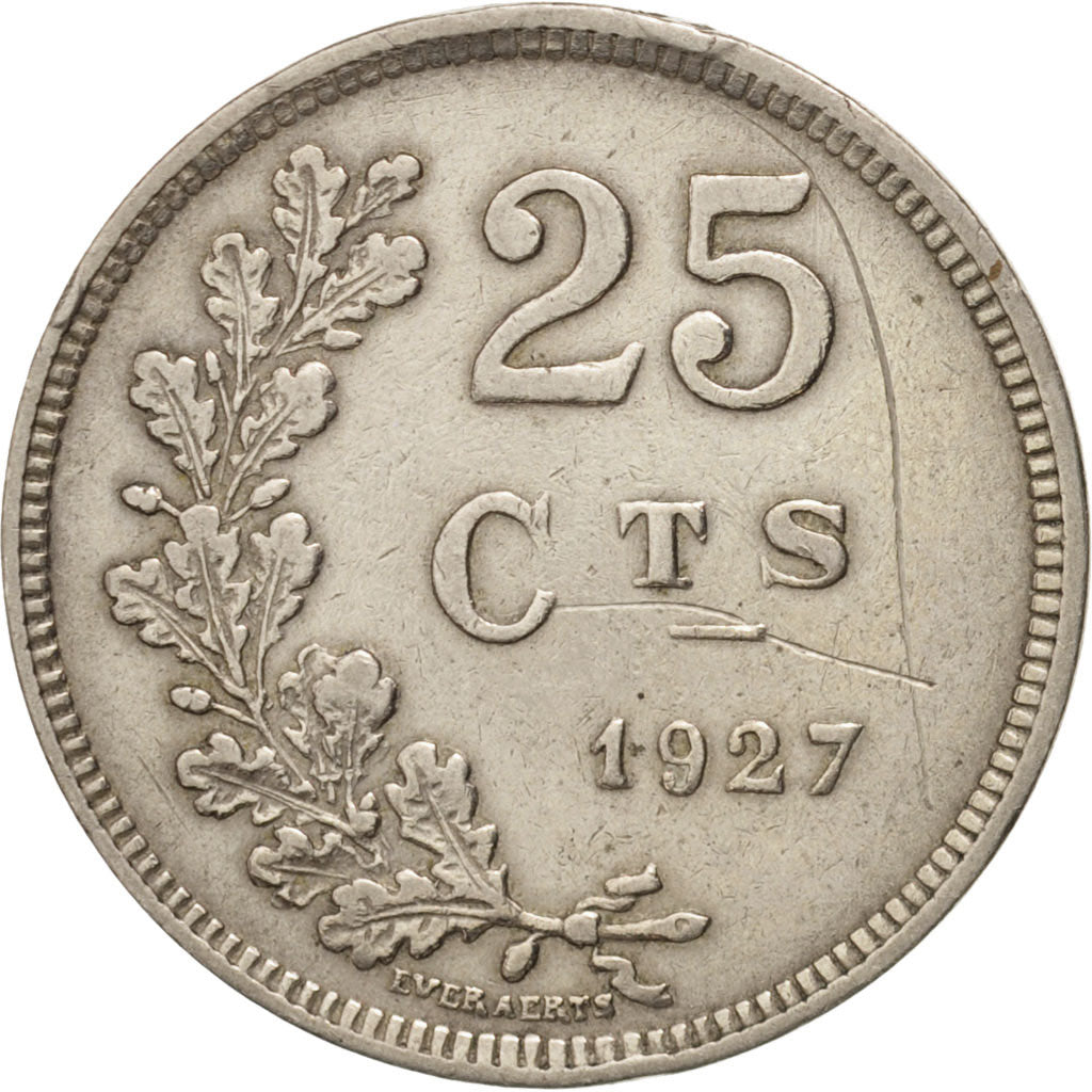 Coin, Luxembourg, Charlotte, 25 Centimes, 1927, Luxembourg, EF(40-45)