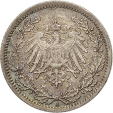 Coin, GERMANY - EMPIRE, 1/2 Mark, 1918, Berlin, MS(63), Silver, KM:17
