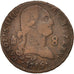 Spain, Charles IV, 8 Maravedis, 1795, Segovia, VF(30-35), Copper, KM:428