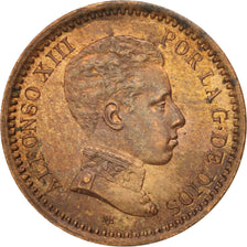Spain, Alfonso XIII, 2 Centimos, 1904, Madrid, AU(55-58), Copper, KM:722