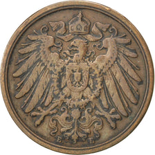 GERMANY - EMPIRE, 2 Pfennig, 1914, Muldenhütten, KM #16, EF(40-45), Copper, 20,.