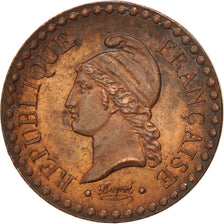 Moneda, Francia, Dupré, Centime, 1848, Paris, MBC+, Bronce, KM:754, Gadoury:84