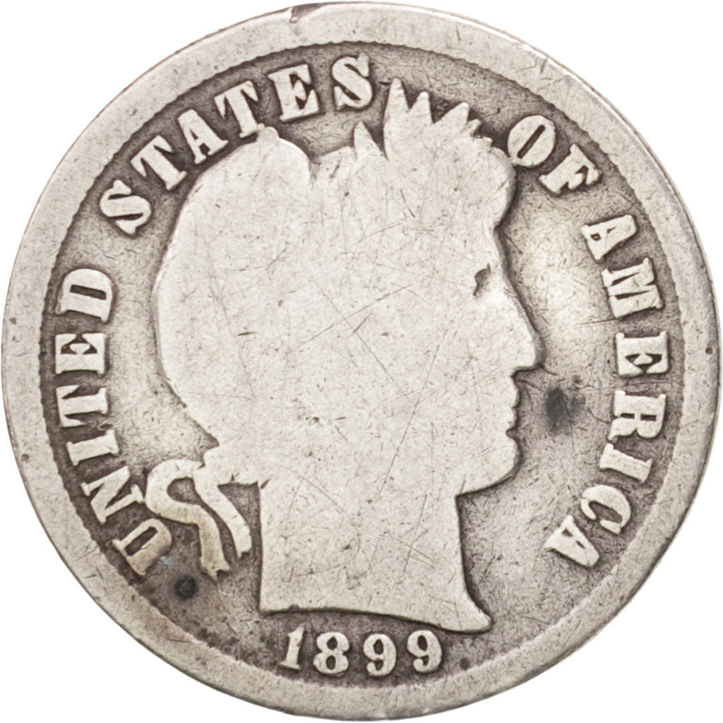 United States, Barber Dime, Dime, 1899, U.S. Mint, Philadelphia, F(12-15)