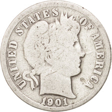 Stati Uniti, Barber Dime, Dime, 1901, U.S. Mint, Philadelphia, MB, Argento, K...