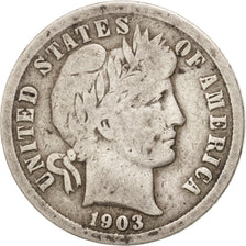 United States, Barber Dime, Dime, 1903, U.S. Mint, Philadelphia, VF(20-25)
