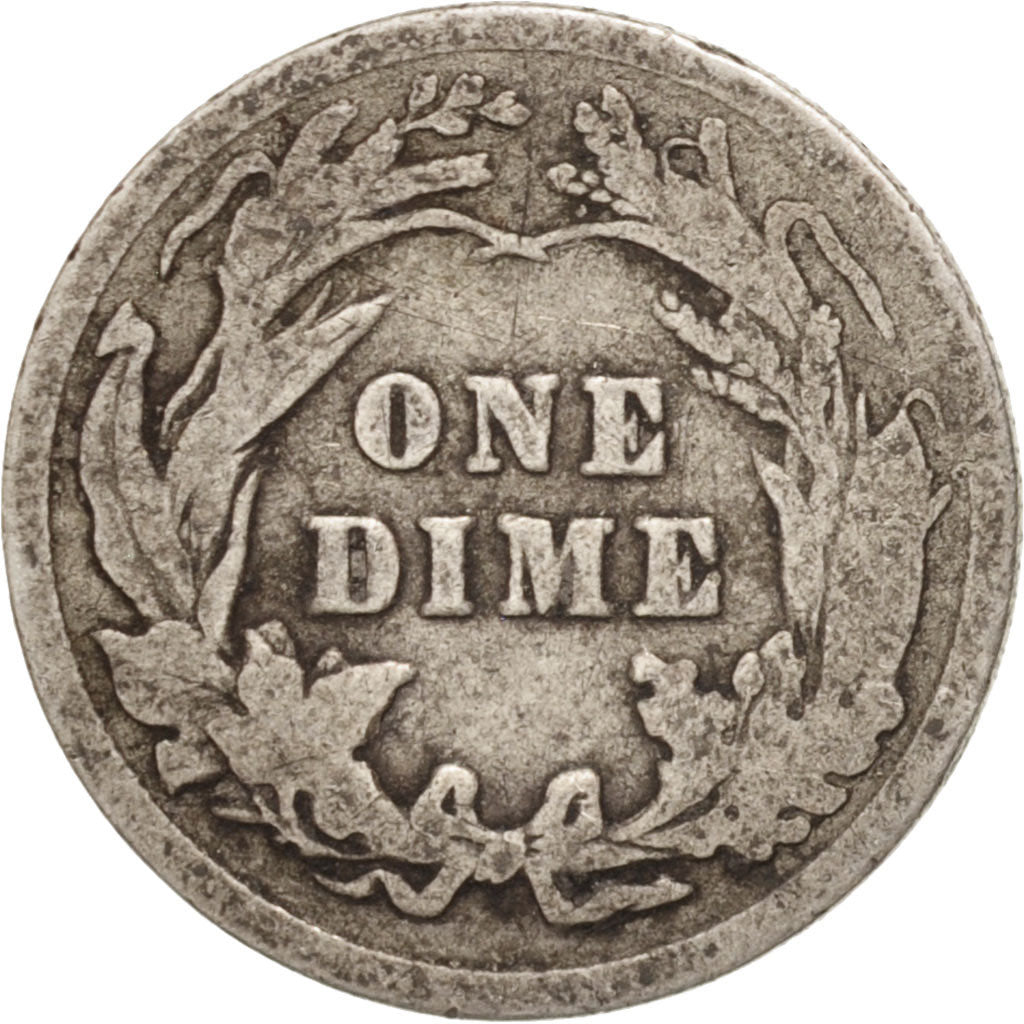United States, Barber Dime, Dime, 1905, U.S. Mint, Philadelphia, VF(20-25)