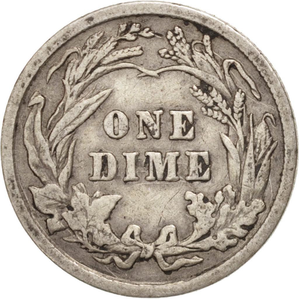 United States, Barber Dime, Dime, 1906, U.S. Mint, Philadelphia, EF(40-45)