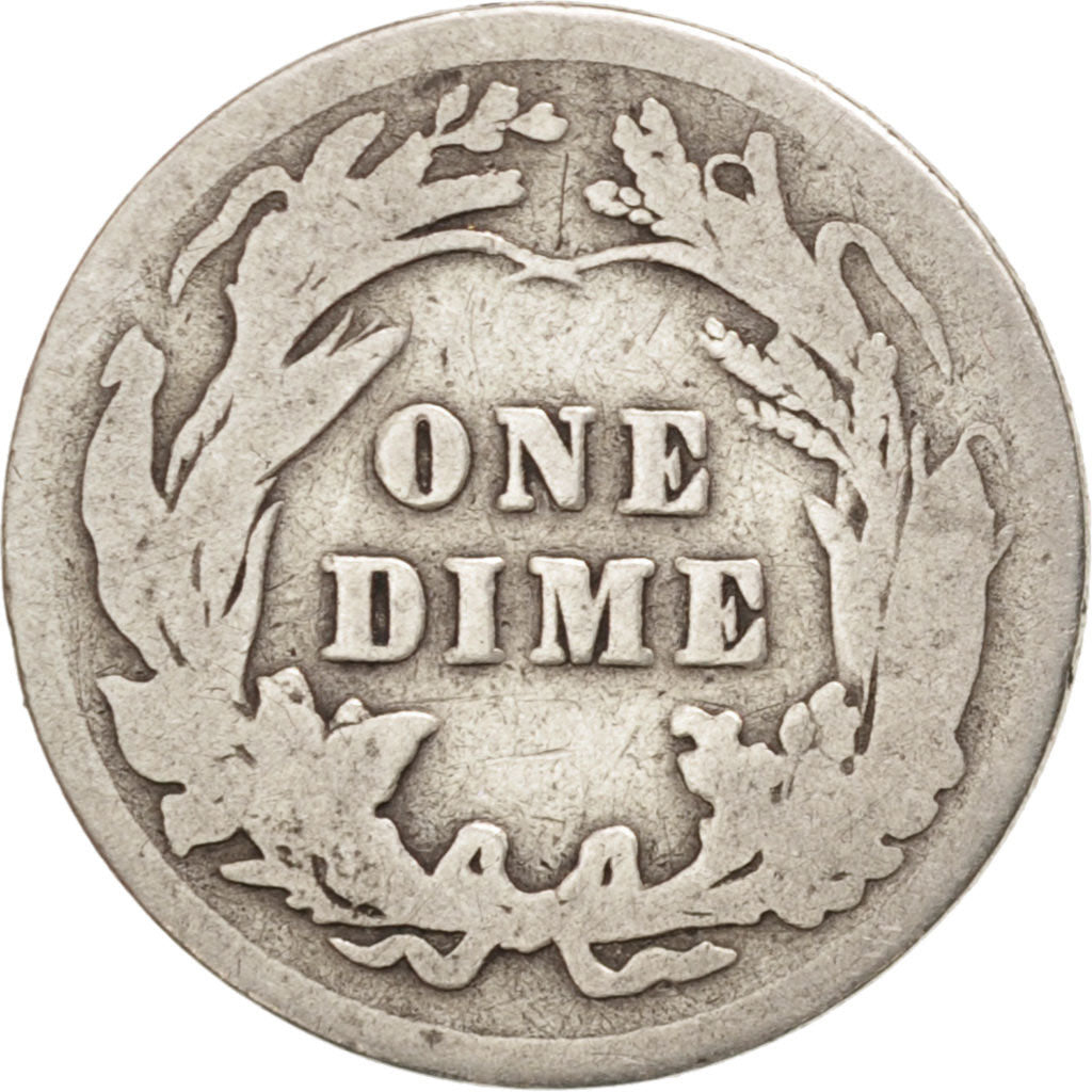 Moneda, Estados Unidos, Barber Dime, Dime, 1907, U.S. Mint, Philadelphia, BC