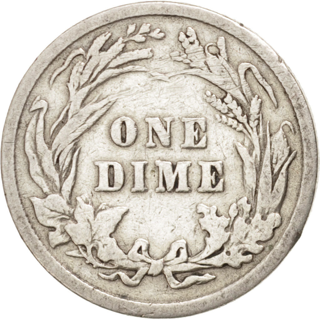 United States, Barber Dime, Dime, 1907, U.S. Mint, Philadelphia, VF(20-25)