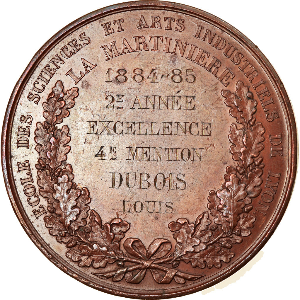 France, Medal, Instruction and Education, Deuxième République, Major Martin