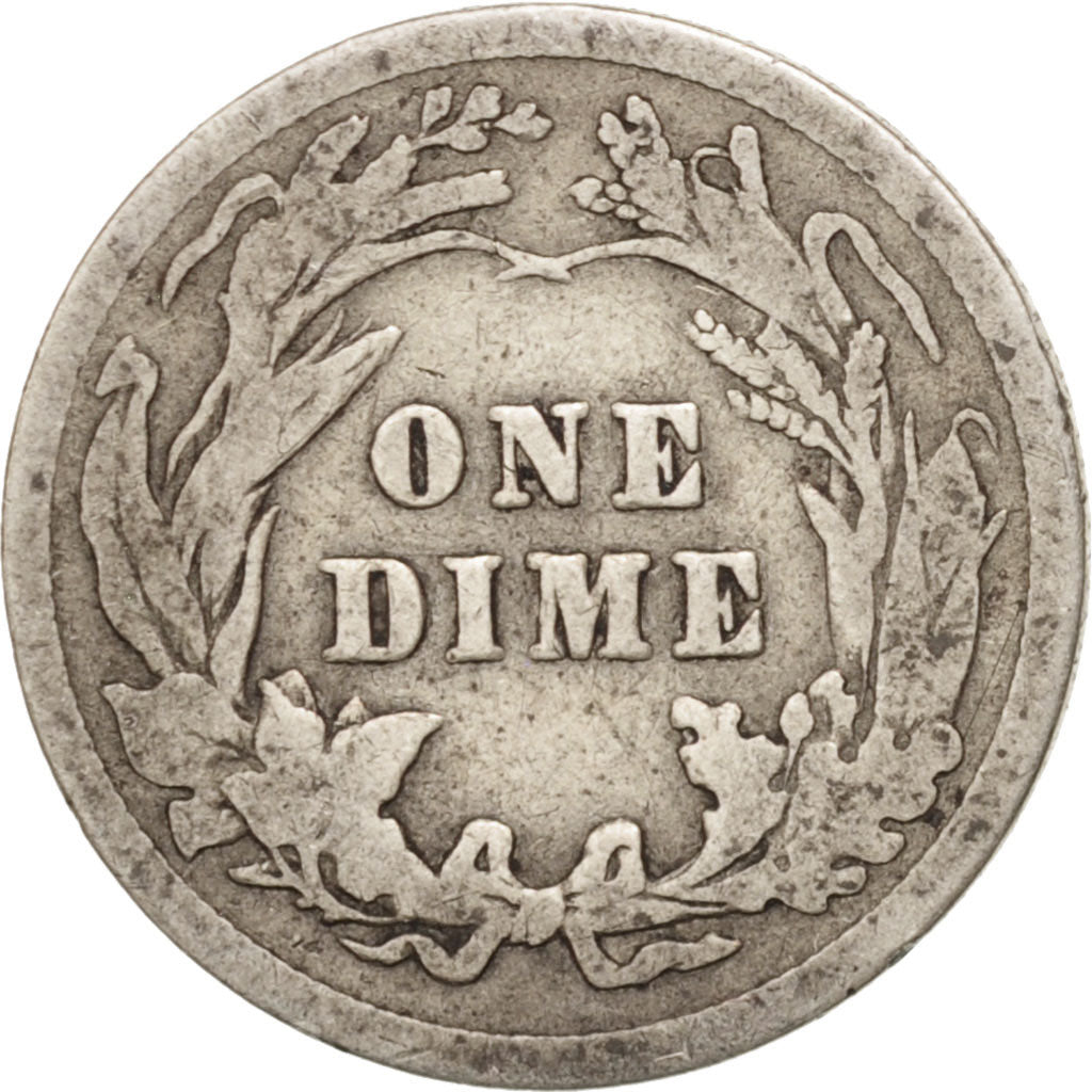 Stati Uniti, Barber Dime, Dime, 1908, U.S. Mint, Philadelphia, B+, Argento, K...