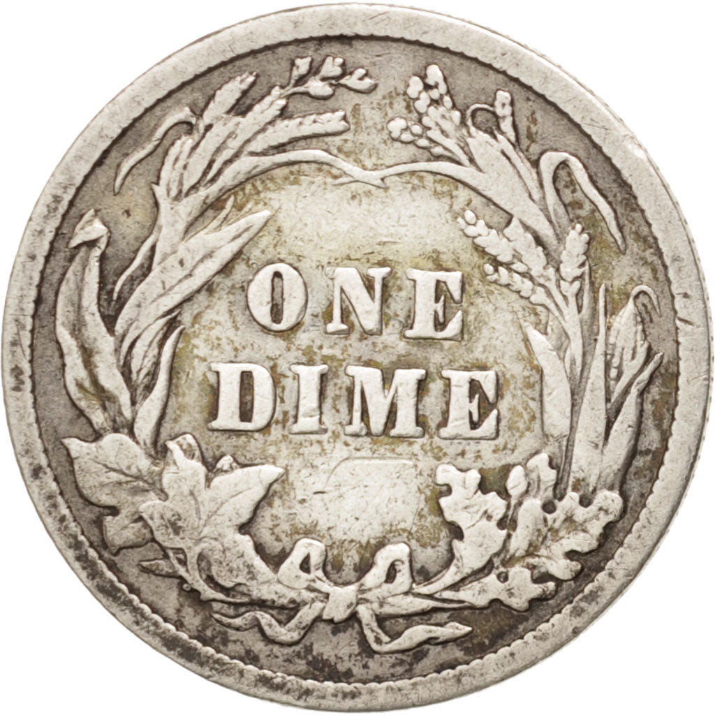 United States, Barber Dime, Dime, 1909, U.S. Mint, Philadelphia, EF(40-45)
