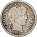 United States, Barber Dime, Dime, 1911, U.S. Mint, Philadelphia, VF(20-25)
