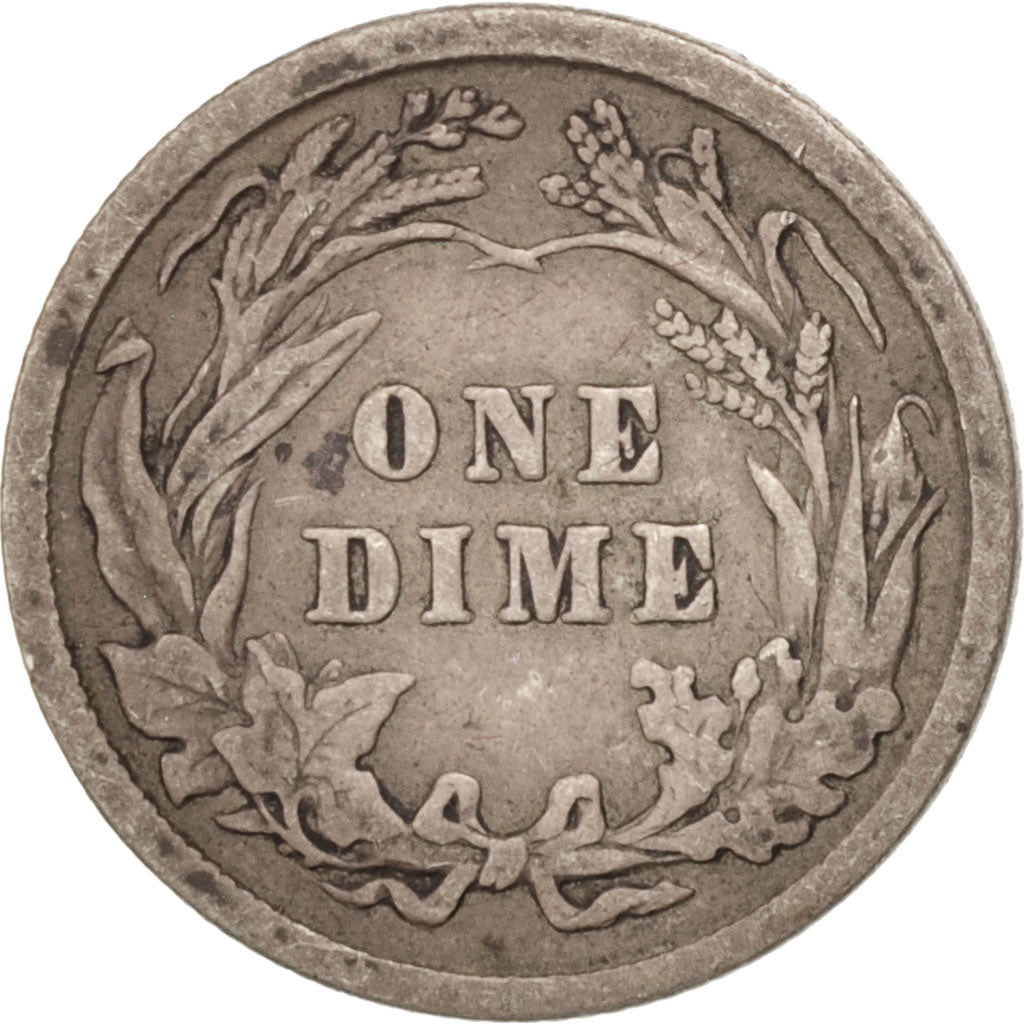 United States, Barber Dime, Dime, 1911, U.S. Mint, Philadelphia, VF(20-25)