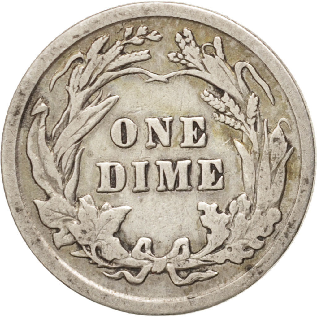 Moneda, Estados Unidos, Barber Dime, Dime, 1911, U.S. Mint, Philadelphia, BC+