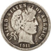 Coin, United States, Barber Dime, Dime, 1911, U.S. Mint, Philadelphia
