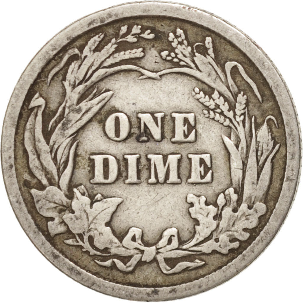 Coin, United States, Barber Dime, Dime, 1911, U.S. Mint, Philadelphia