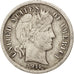 États-Unis, Barber Dime, Dime, 1911, U.S. Mint, Philadelphia, TTB, Argent
