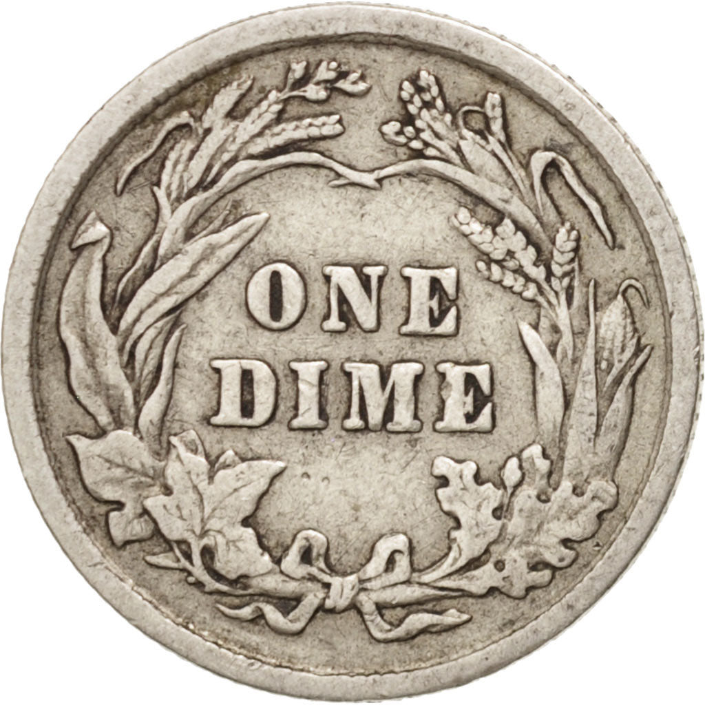 États-Unis, Barber Dime, Dime, 1911, U.S. Mint, Philadelphia, TTB, Argent