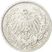 Coin, GERMANY - EMPIRE, 1/2 Mark, 1909, Karlsruhe, EF(40-45), Silver, KM:17