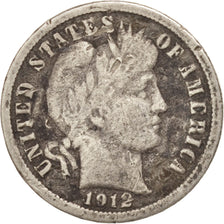 Moneta, Stati Uniti, Barber Dime, Dime, 1912, U.S. Mint, Philadelphia, MB