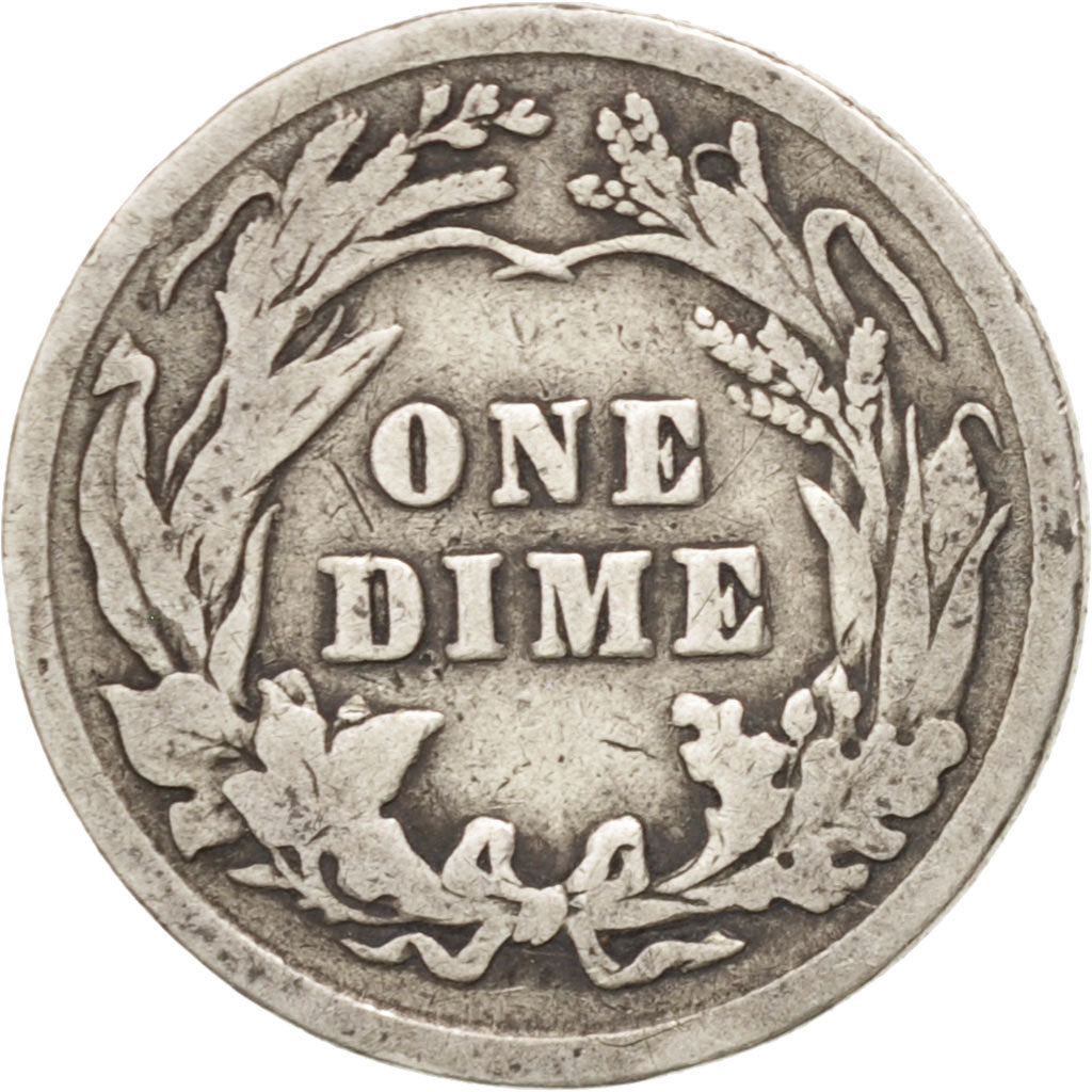 United States, Barber Dime, Dime, 1913, U.S. Mint, Philadelphia, VF(20-25)