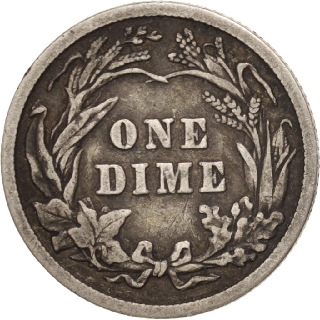 United States, Barber Dime, Dime, 1913, U.S. Mint, Philadelphia, VF(30-35)
