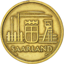 SAARLAND, 50 Franken, 1854, Paris, KM #3, EF(40-45), Aluminum-Bronze, 8.13