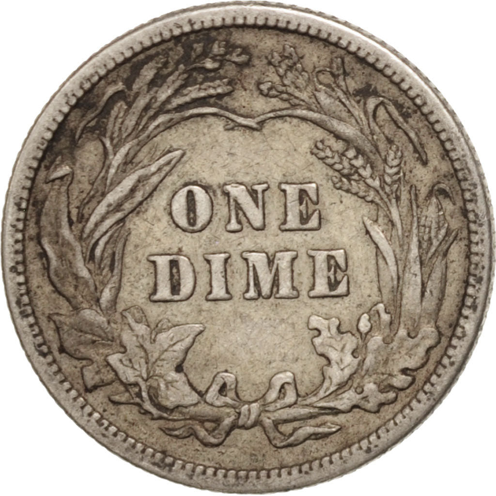 United States, Barber Dime, Dime, 1915, U.S. Mint, Philadelphia, VF(30-35)