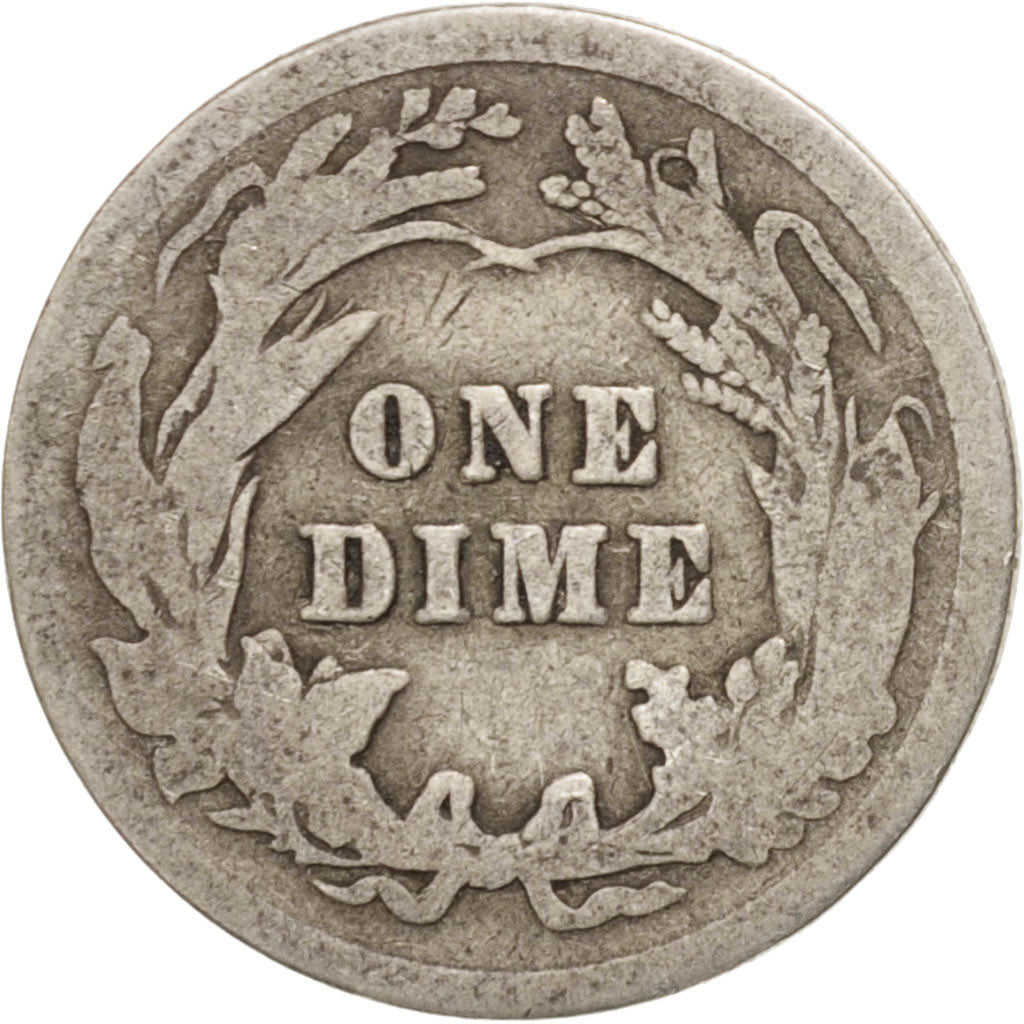 United States, Barber Dime, Dime, 1916, U.S. Mint, Philadelphia, VG(8-10)