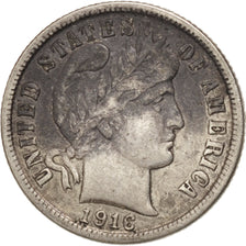 Moneta, Stati Uniti, Barber Dime, Dime, 1916, U.S. Mint, Philadelphia, BB