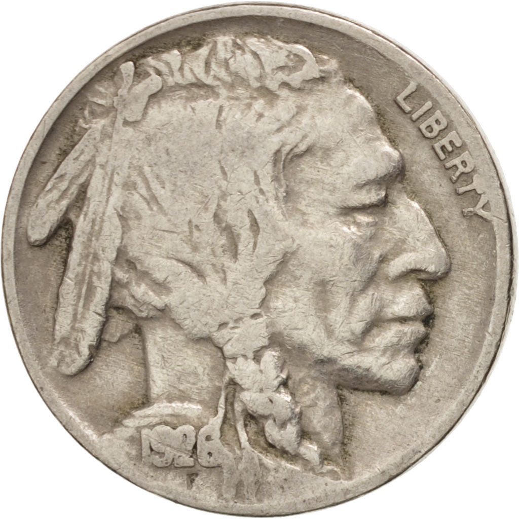 United States, Buffalo Nickel, 5 Cents, 1926, U.S. Mint, Philadelphia