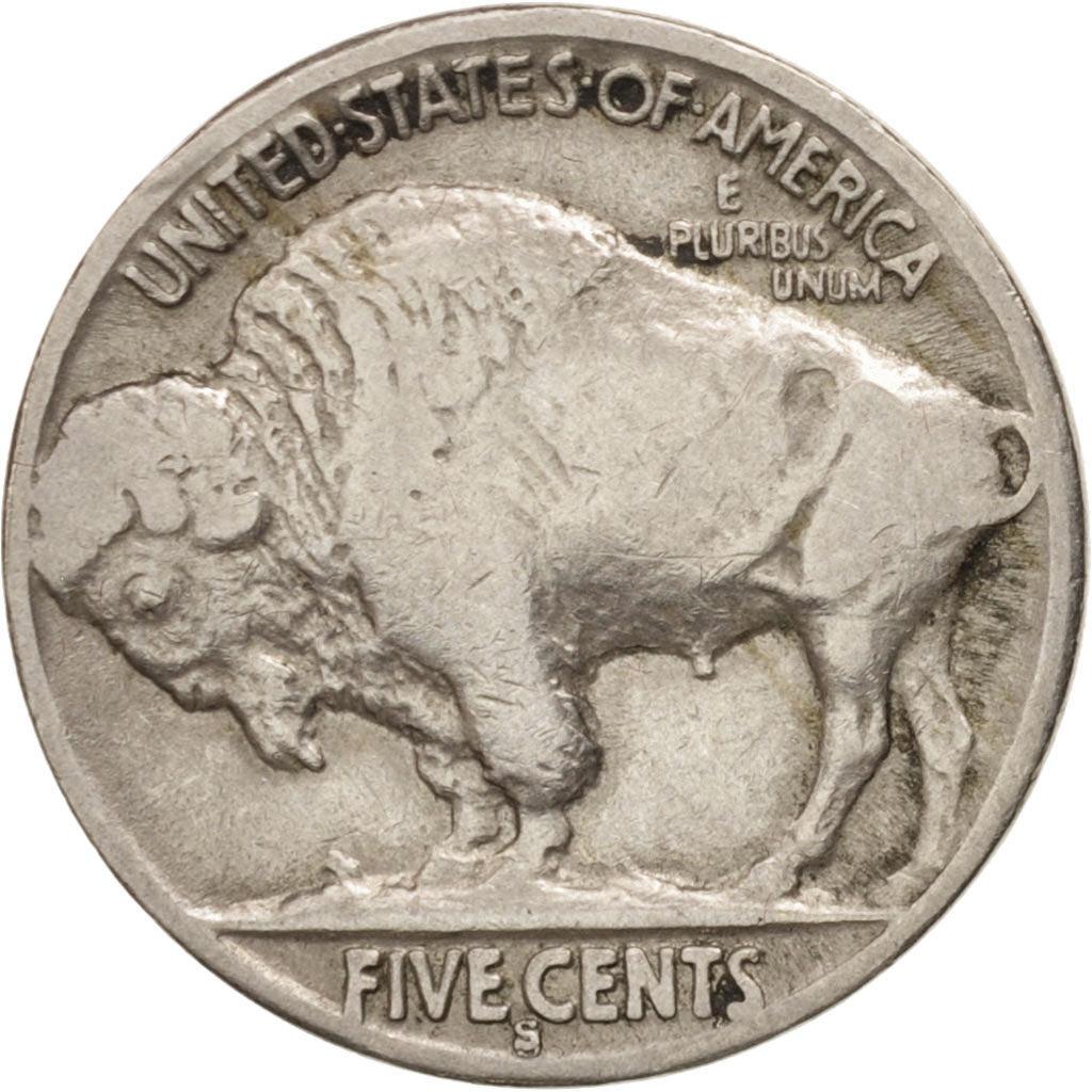 United States, Buffalo Nickel, 5 Cents, 1936, U.S. Mint, San Francisco