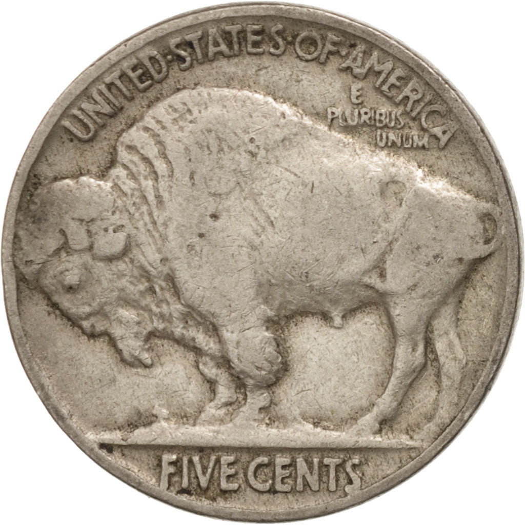 Stati Uniti, Buffalo Nickel, 5 Cents, 1937, U.S. Mint, Philadelphia, MB+, Ram...