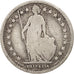 Coin, Switzerland, Franc, 1877, Bern, VF(20-25), Silver, KM:24