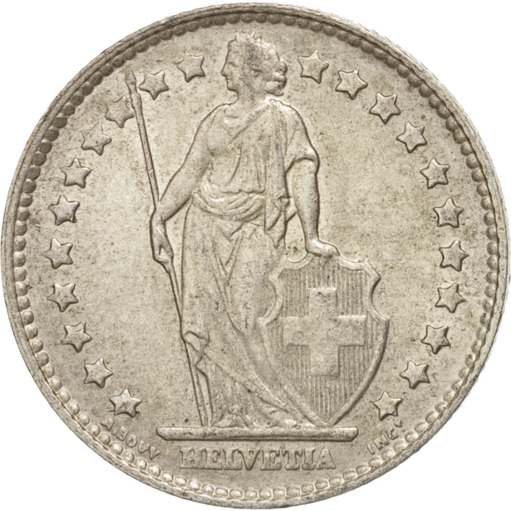 Coin, Switzerland, Franc, 1963, Bern, AU(55-58), Silver, KM:24