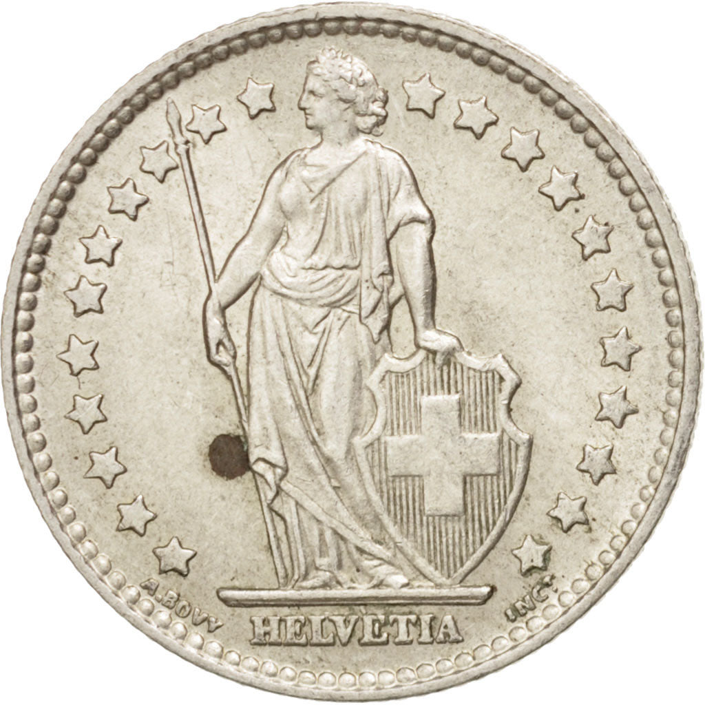 Coin, Switzerland, Franc, 1956, Bern, AU(50-53), Silver, KM:24