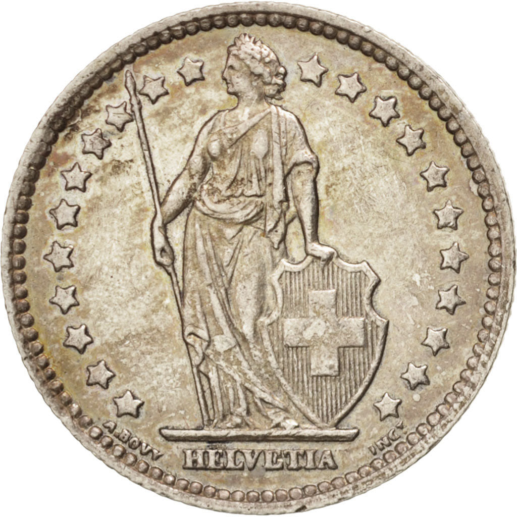 Coin, Switzerland, Franc, 1931, Bern, AU(50-53), Silver, KM:24
