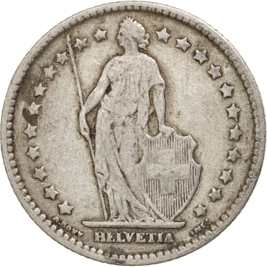 Switzerland, Franc, 1899, Bern, VF(20-25), Silver, KM:24