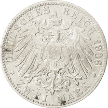 Münze, Deutsch Staaten, HAMBURG, 2 Mark, 1906, Hamburg, SS+, Silber, KM:612