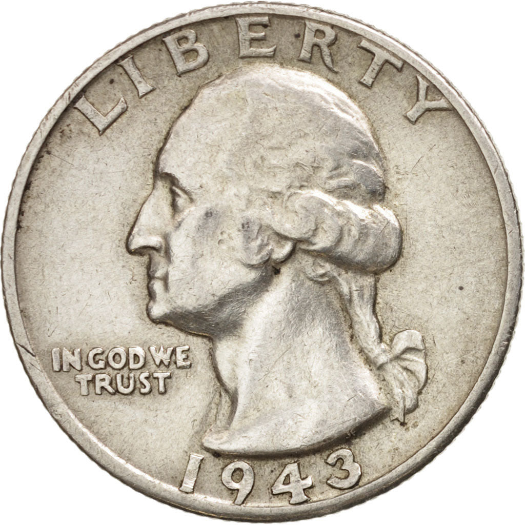 Moneta, Stati Uniti, Washington Quarter, Quarter, 1943, U.S. Mint, Philadelphia