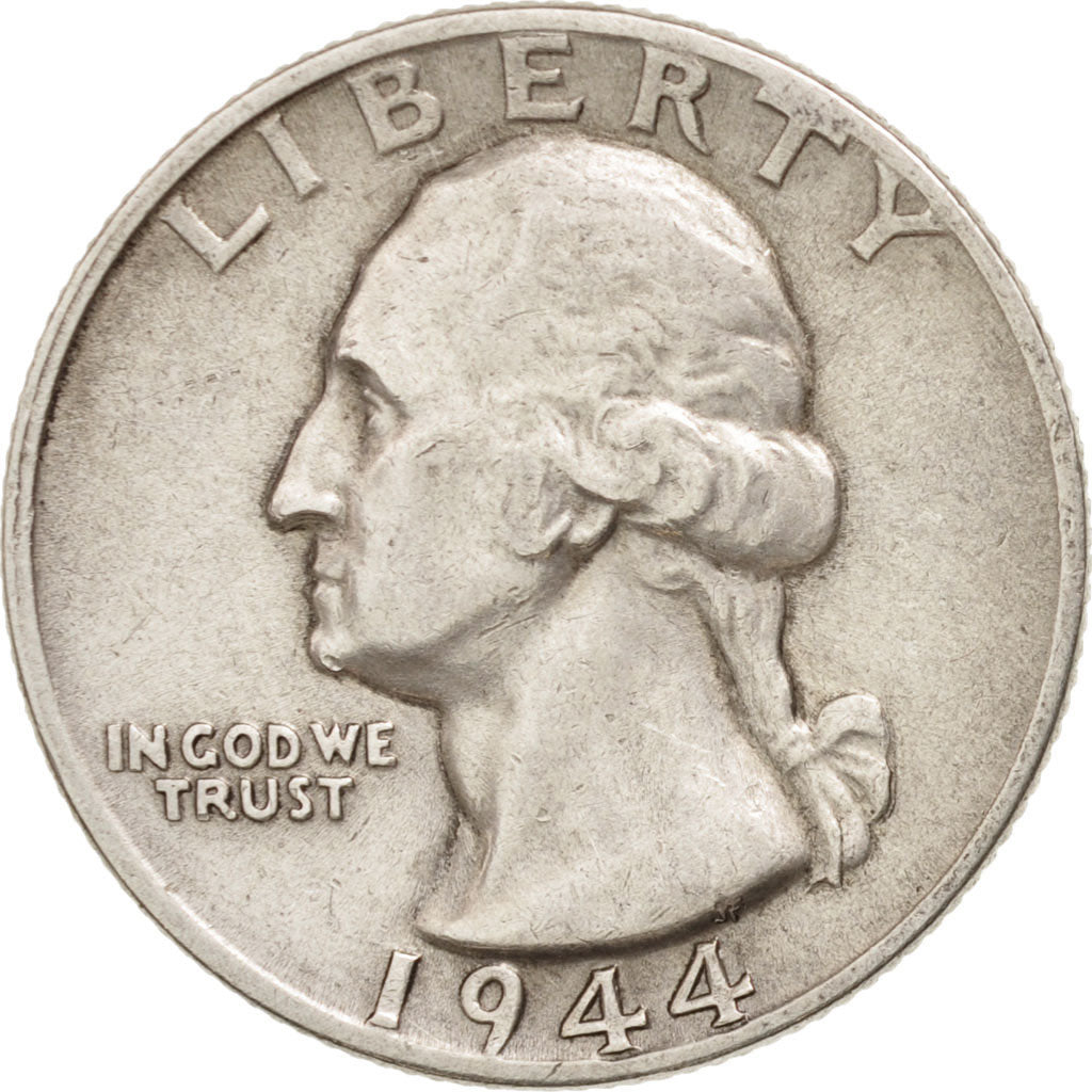United States, Washington Quarter, Quarter, 1944, U.S. Mint, Philadelphia
